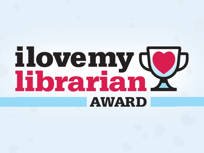 I love my librarian award graphic